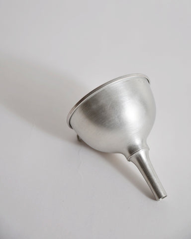 Copper funnel with tin plating by Azmaya on a gray background