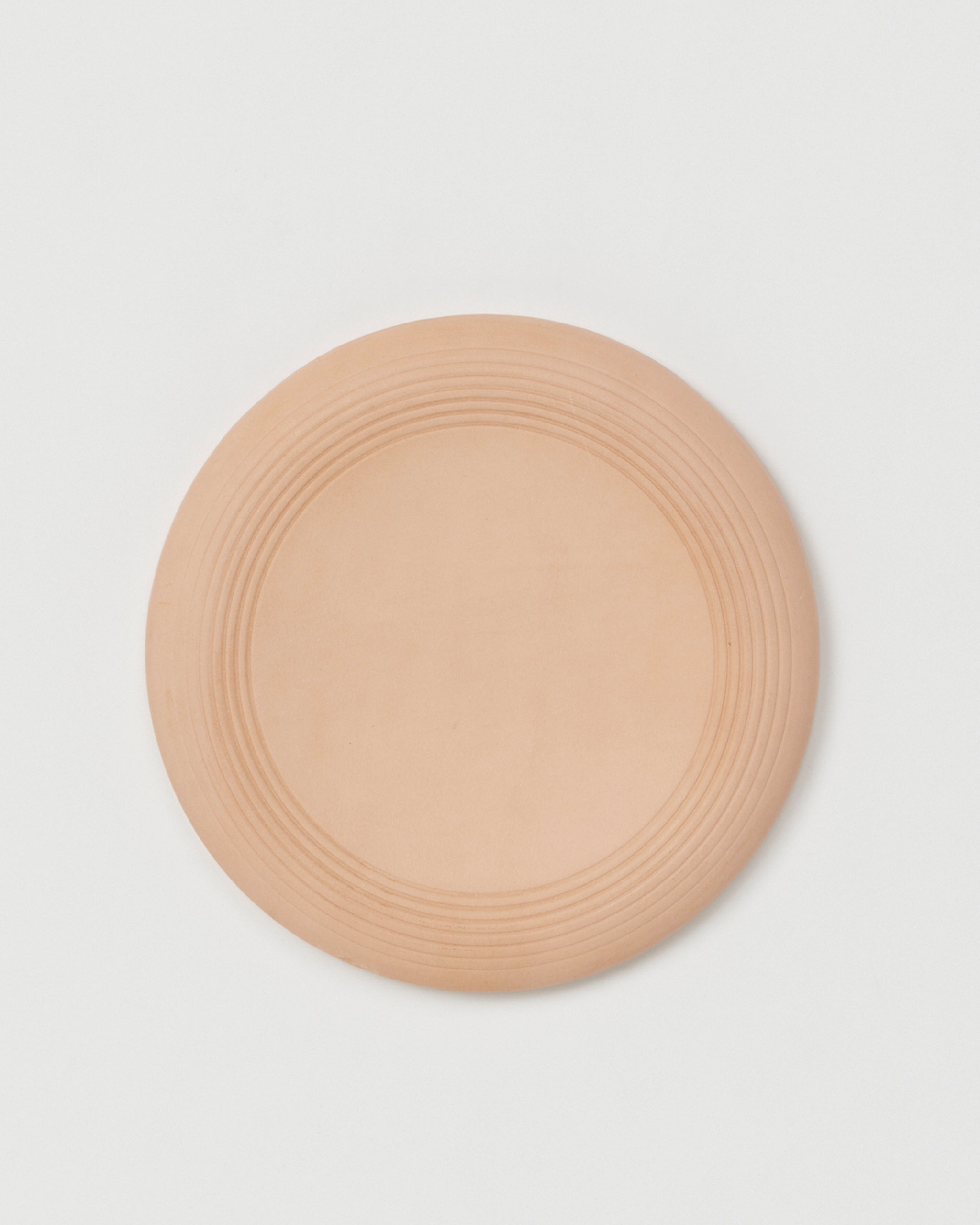 Top view of Flying Disc by Hender Scheme on a gray background