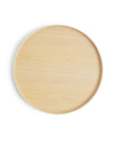 Silhouetted hinoki tray of magewa tray table 540 against white background.