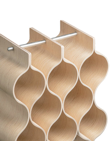 Wood Wine Rack - White Oak