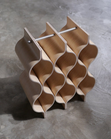 Wood Wine Rack - White Oak