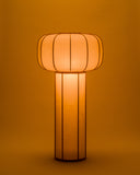 Kiko no hana Lamp in Large by Time and Style with light on on a white background