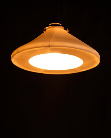 Porcelain Pendant - Fine Line Cone M