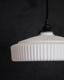 Porcelain Pendant - Ridge Wheel L