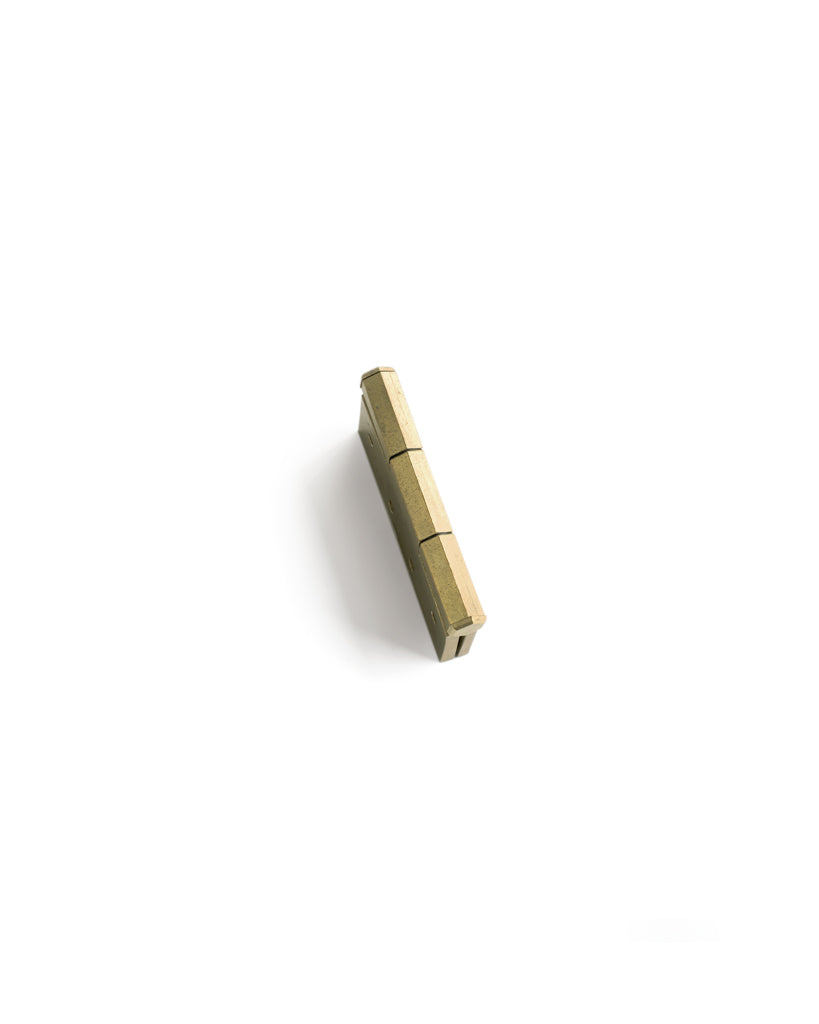 Matureware Brass Flat Hinge Small closed