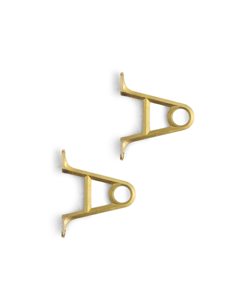 Matureware by Futagami Brass Pipe Bracket Set Small Brackets