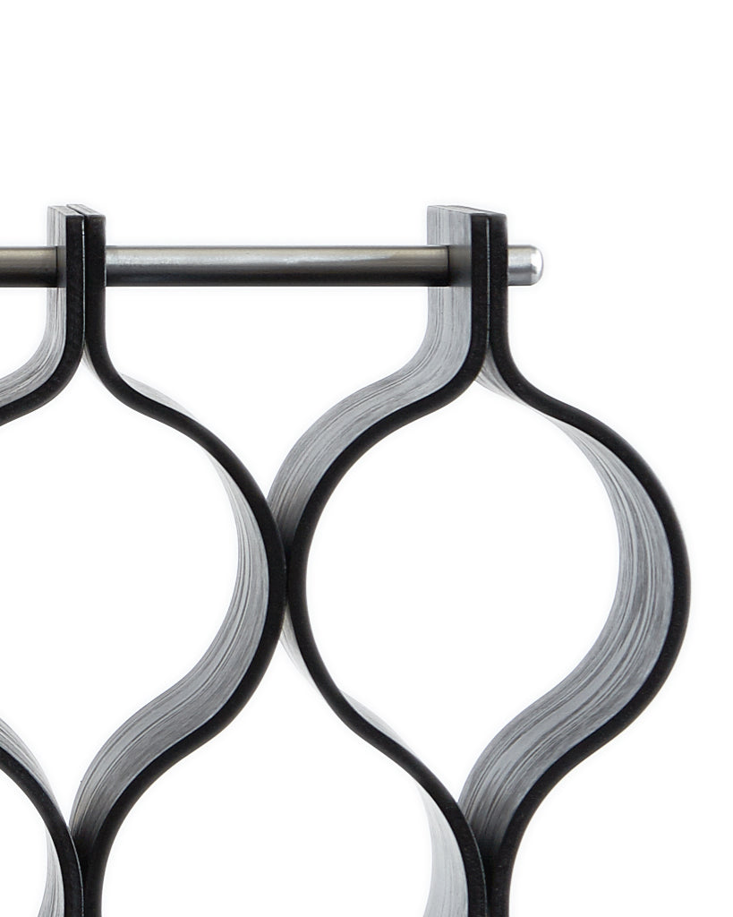 Wood Wine Rack - Black Ash