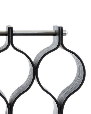 Wood Wine Rack - Black Ash