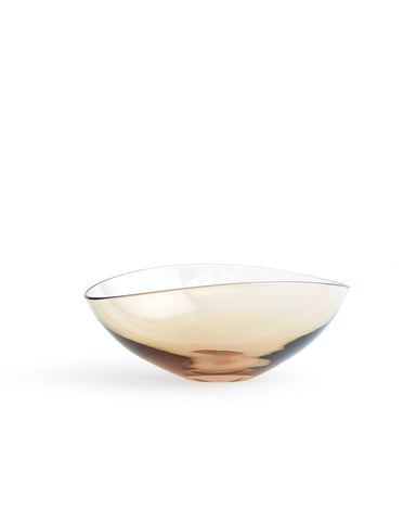 Glass Lotus Bowl Small - Amber (OUT OF STOCK)
