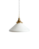Porcelain Pendant - Fine Line Cone M