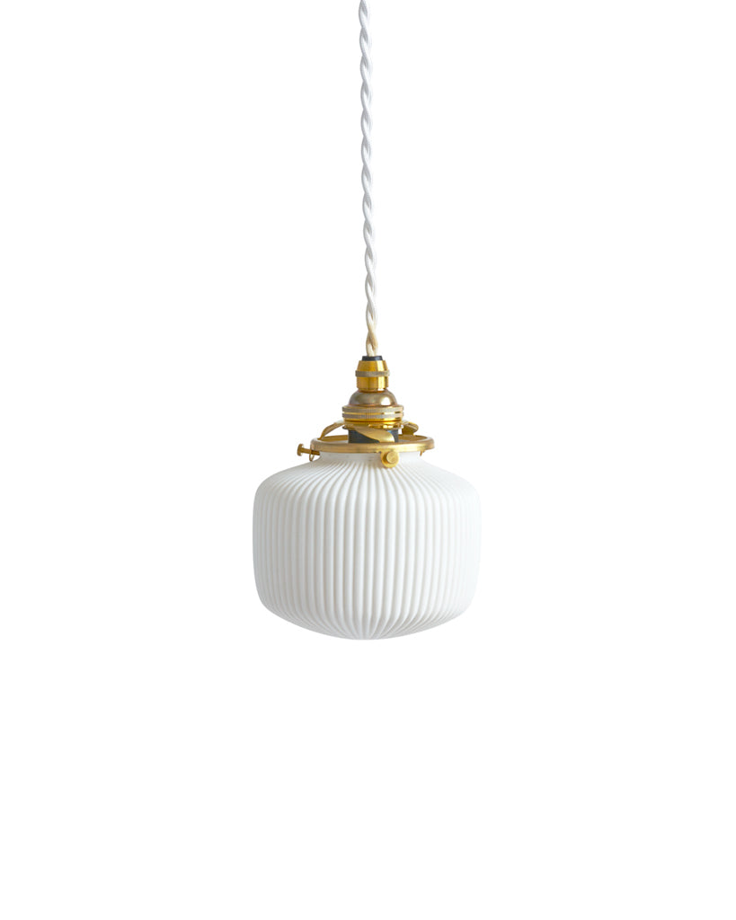 Porcelain Pendant - Ridge Drop S